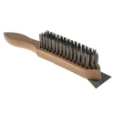 Cottam 37 mm Steel Wire Brush for Rust Removal and General Cleaning with Wood Handle 207-6548