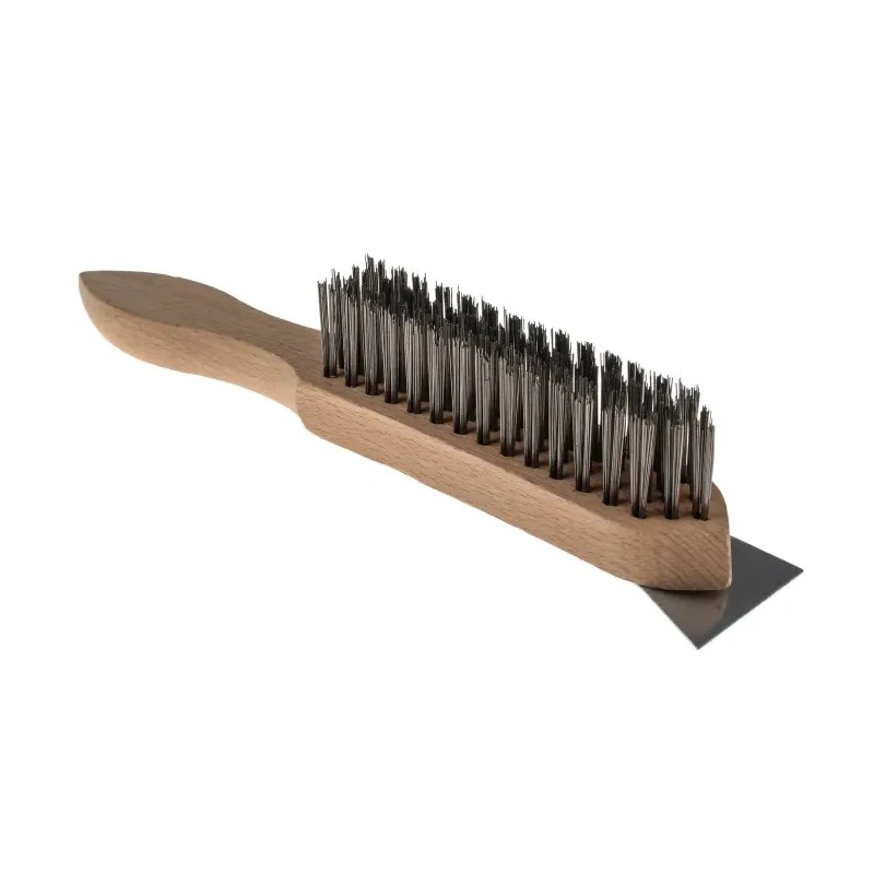 Cottam 37 mm Steel Wire Brush for Rust Removal and General Cleaning with Wood Handle 207-6548