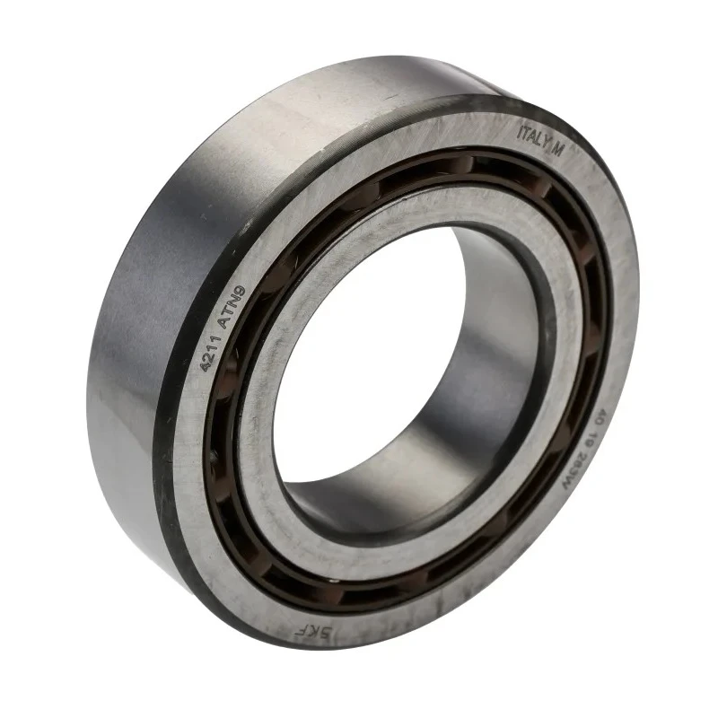 SKF Double Row Deep Groove Ball Bearing 55 mm ID, 100 mm OD, 25 mm Wide, Non-Metallic Cage, Steel Balls 4211 ATN9