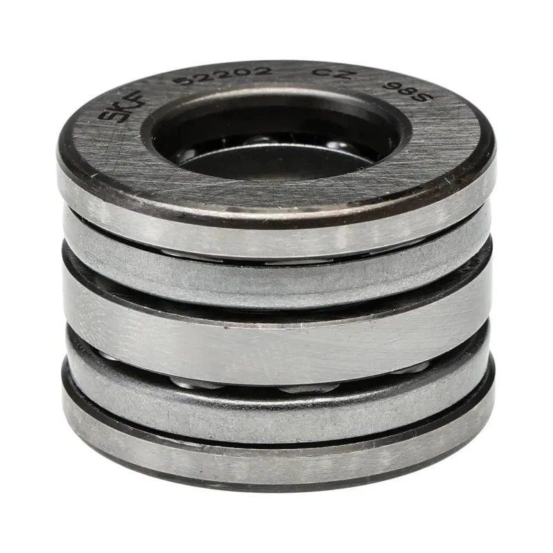 SKF 2 Row Thrust Ball Bearing 10 mm Inside Diameter, 32 mm Outside Diameter, 22 mm Race Width, Sheet Metal Cage, Steel 52202
