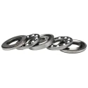 SKF 2 Row Thrust Ball Bearing 10 mm Inside Diameter, 32 mm Outside Diameter, 22 mm Race Width, Sheet Metal Cage, Steel 52202