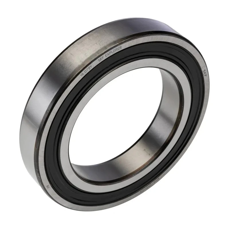 SKF Deep Grooved 1 Row Ball Bearing, Sealed, Sheet Metal Cage, Steel Balls, 80 mm ID, 125 mm OD, 22 mm Width 6016-2RS1/C3