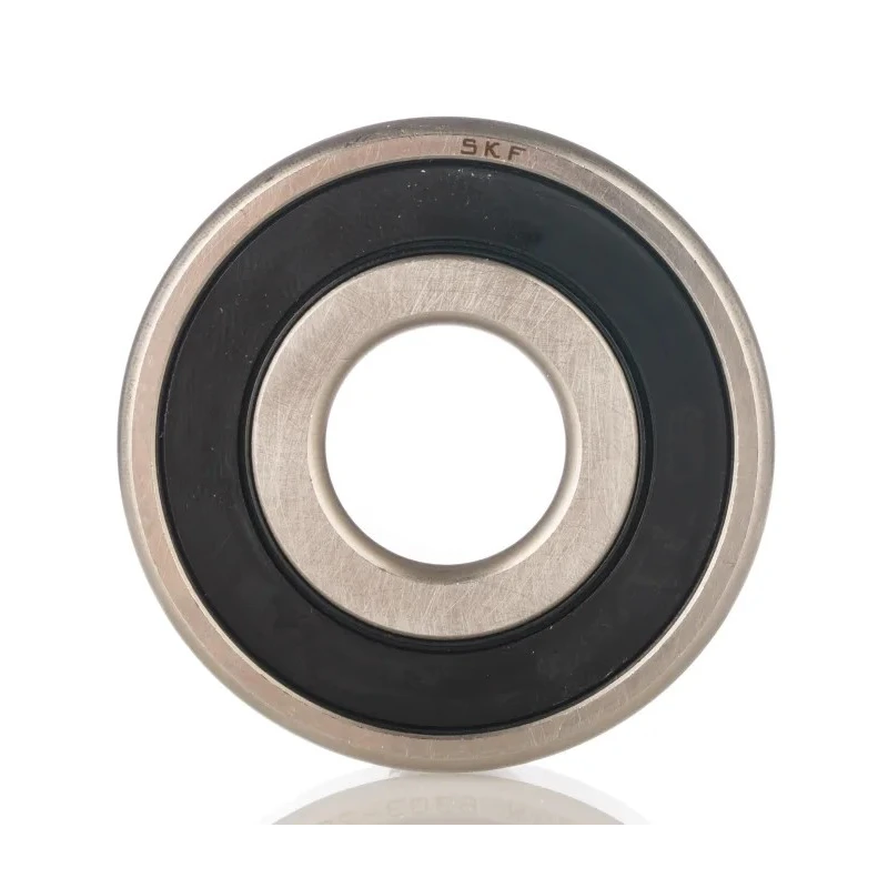 SKF Single Row Deep Groove Ball Bearing 20 mm ID, 42 mm OD, Race Width 12 mm, Sheet Metal Cage, Steel Balls 6004-2RSL