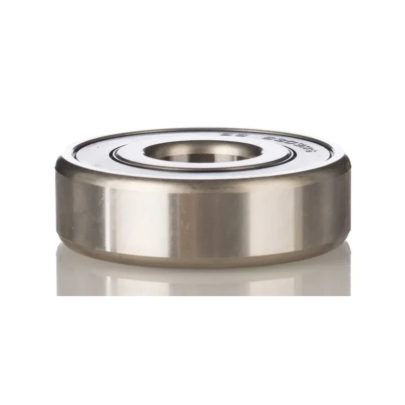 SKF Single Row Deep Groove Ball Bearing 20 mm ID, 42 mm OD, Race Width 12 mm, Sheet Metal Cage, Steel Balls 6004-2RSL