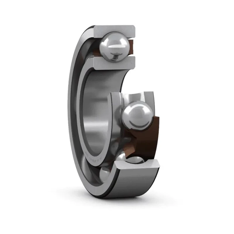 SKF Single Row Deep Groove Ball Bearing, 25 mm ID, 52 mm OD, 15 mm Race Width, Non-Metallic Cage, Steel Balls 6205 ETN9