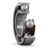 SKF Single Row Deep Groove Ball Bearing, 25 mm ID, 52 mm OD, 15 mm Race Width, Non-Metallic Cage, Steel Balls 6205 ETN9
