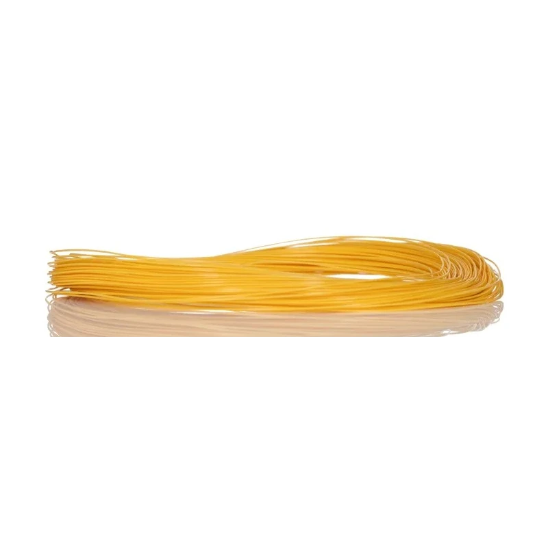 RS PRO Yellow Hook Up Wire 30 AWG 1 x 0.25 mm Silver Plated Copper 50 m Ethylene Tetrafluoroethylene 207-7143