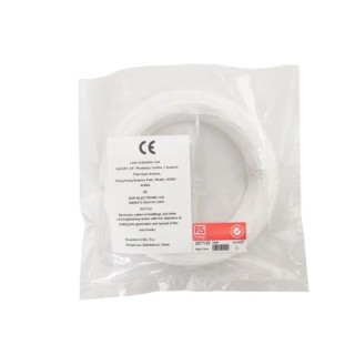RS PRO White Hook Up Wire, 30 AWG, 1/0.25 mm, Silver Plated Copper, 100 m Length, Ethylene Tetrafluoroethylene 207-7158