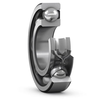 SKF Single Row Deep Groove Ball Bearing 10 mm ID, 30 mm OD, 9 mm Race Width, Sealed Cage 6200-Z