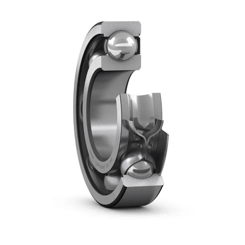 SKF Single Row Deep Groove Ball Bearing 10 mm ID, 30 mm OD, 9 mm Race Width, Sealed Cage 6200-Z