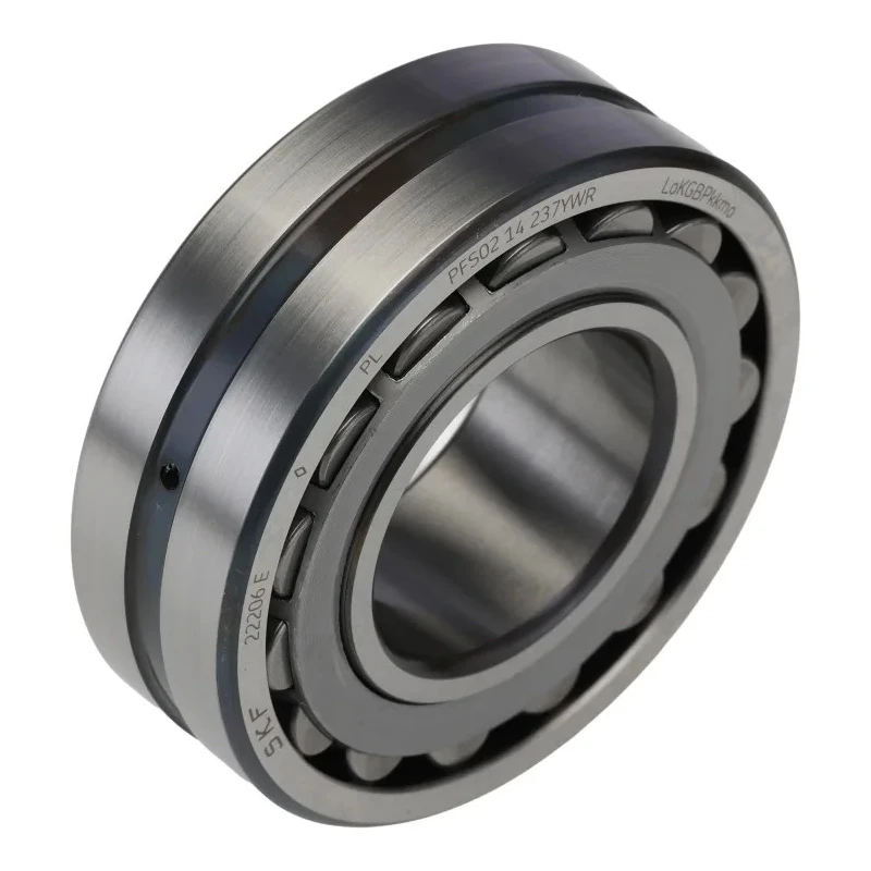 SKF Roller Bearing Parallel Bore 30 mm ID, 62 mm OD, 20 mm Race Width, Steel Rollers and Sheet Metal Cage 22206 E