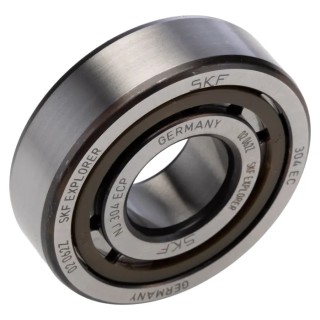 SKF Single-Row Cylindrical Roller Bearing 20 mm Inside Diameter 52 mm Outside Diameter Non-Metallic Cage NJ 304 ECP