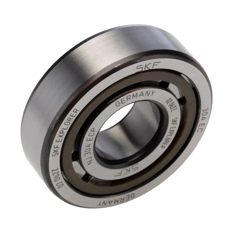 SKF Single-Row Cylindrical Roller Bearing 20 mm Inside Diameter 52 mm Outside Diameter Non-Metallic Cage NJ 304 ECP