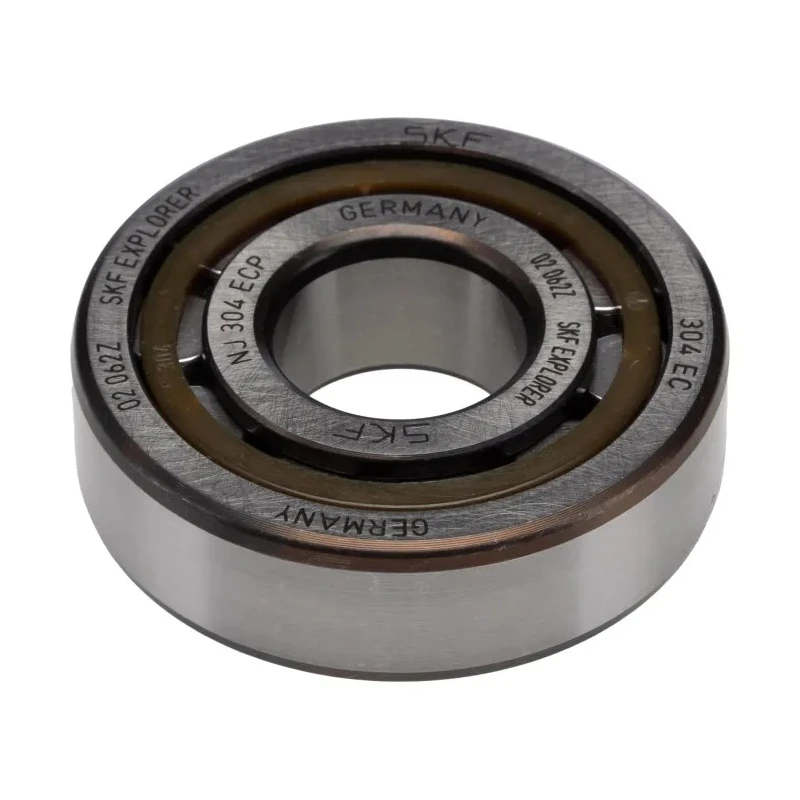 SKF Single-Row Cylindrical Roller Bearing 20 mm Inside Diameter 52 mm Outside Diameter Non-Metallic Cage NJ 304 ECP