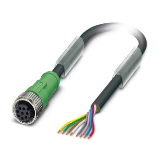 Phoenix Contact Sensor Actuator Cable Female 8 Way Straight to Unterminated 5 m 30V 1520369