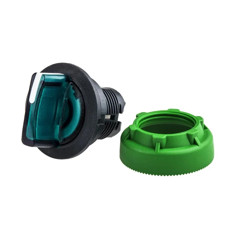 Schneider Electric Harmony XB5 Series 3 Position Illuminated Selector Switch Head, 30 mm Cutout, Green Handle ZB5FK1533
