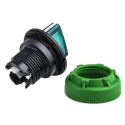 Schneider Electric Harmony XB5 Series 3 Position Illuminated Selector Switch Head, 30 mm Cutout, Green Handle ZB5FK1333
