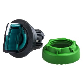 Schneider Electric Harmony XB5 Series 3 Position Illuminated Selector Switch Head, 30 mm Cutout, Green Handle ZB5FK1733
