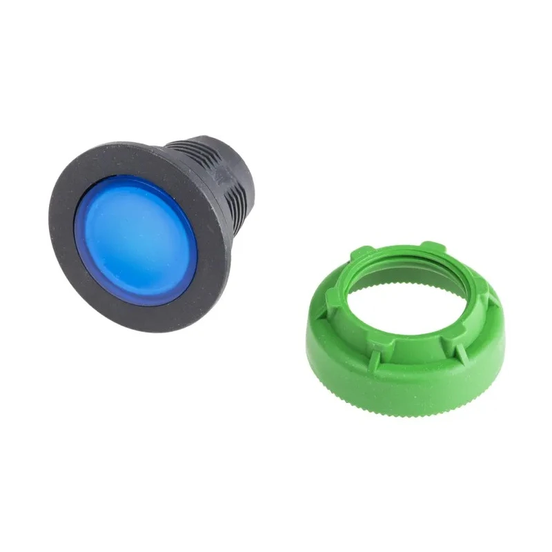 Schneider Electric Harmony Series Blue Momentary Push Button Head 30mm Cutout IP66 IP67 IP69K ZB5FW363