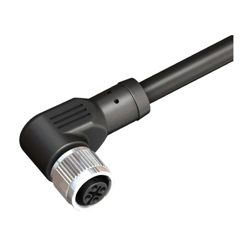 RS PRO Female 4 Way Right Angle to Unterminated Free End Sensor Actuator Cable 2 m 208-0533