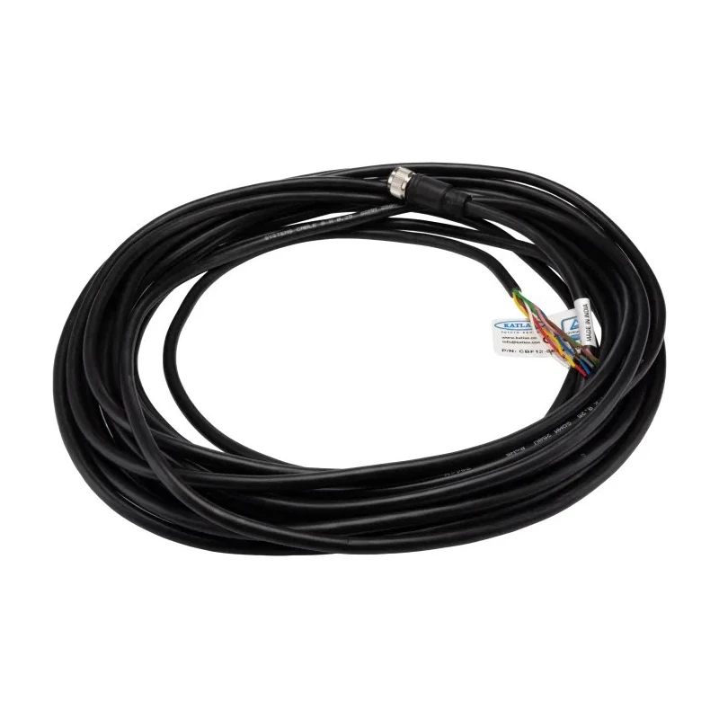 RS PRO Sensor Actuator Cable Female 8 Way M12 to Unterminated 10 m 30V 208-0543