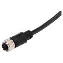 RS PRO Sensor Actuator Cable Female 8 Way M12 to Unterminated 10 m 30V 208-0543