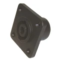 RS PRO Straight Panel Loudspeaker Connector 4 Way Female Black 20A Push-In 208-0630