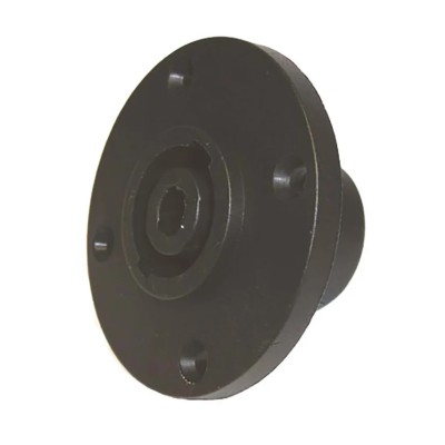 RS PRO Straight Panel Loudspeaker Connector 4 Way Female Black 20A Push-in 208-0631