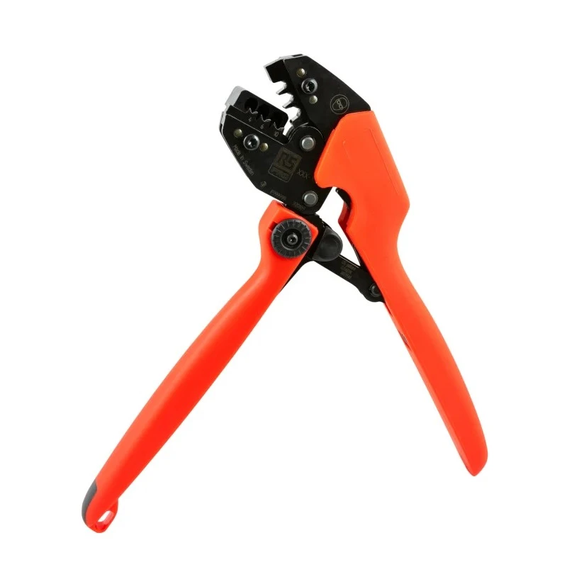 RS PRO Professional Ratchet Crimp Tool for Type C Turned/Machined Contacts 4-10 mm² Wire Size 256 mm Length 208-0635