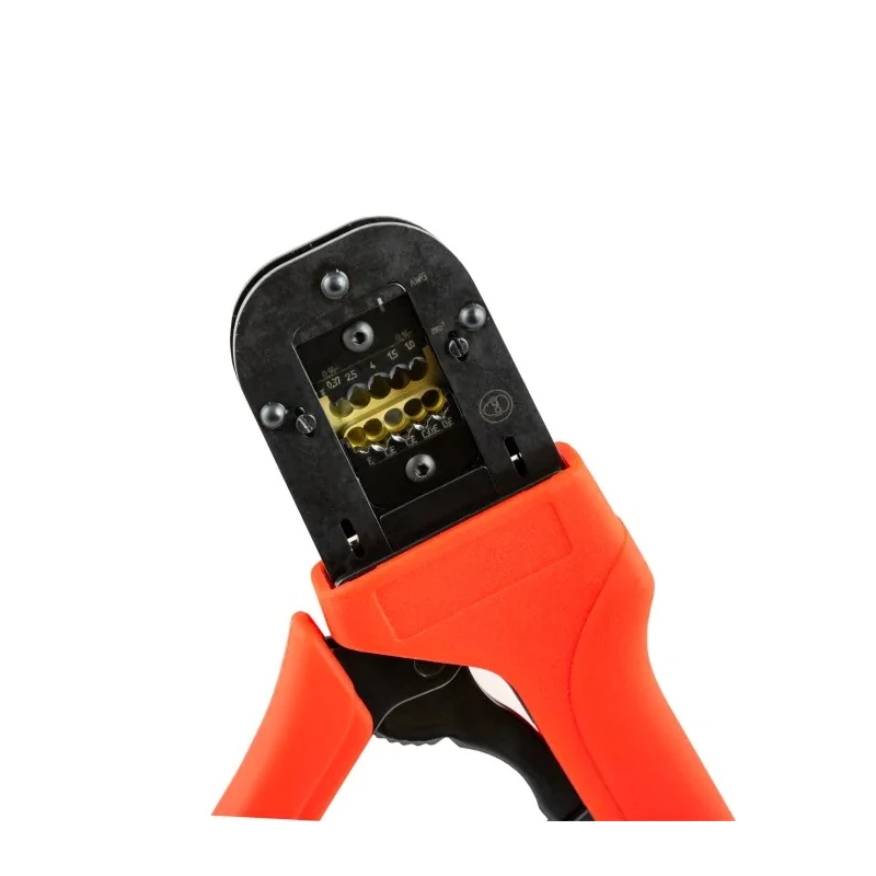 RS PRO 0.14 to 4 mm² High-Precision Ratchet Crimp Tool for Type C, Y, E, D Connectors 208-0638
