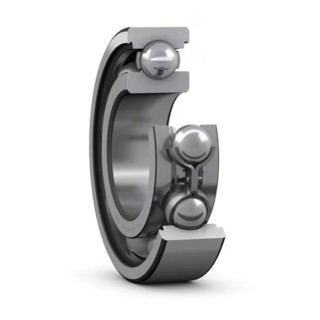 SKF 1 Row Deep Groove Ball Bearing 8 mm Inside Diameter, 22 mm Outside Diameter, Sheet Metal Cage Stainless Steel Balls W 608