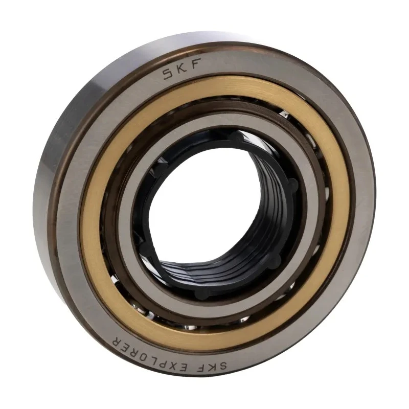 SKF Single Row Angular Contact Ball Bearing 40 mm ID 80 mm OD 18 mm Race Width QJ 208 MA