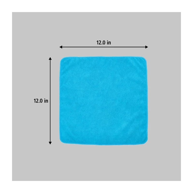 Rubbermaid Commercial Products HYGEN MF R-40 Blue Microfibre Cloths for Wet/Dry Cleaning, 304.8 x 304.8 mm 1820579