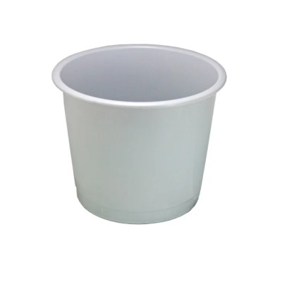 Deflecto Grey Plastic Round Waste Bin 14L Capacity CP025YTGRY