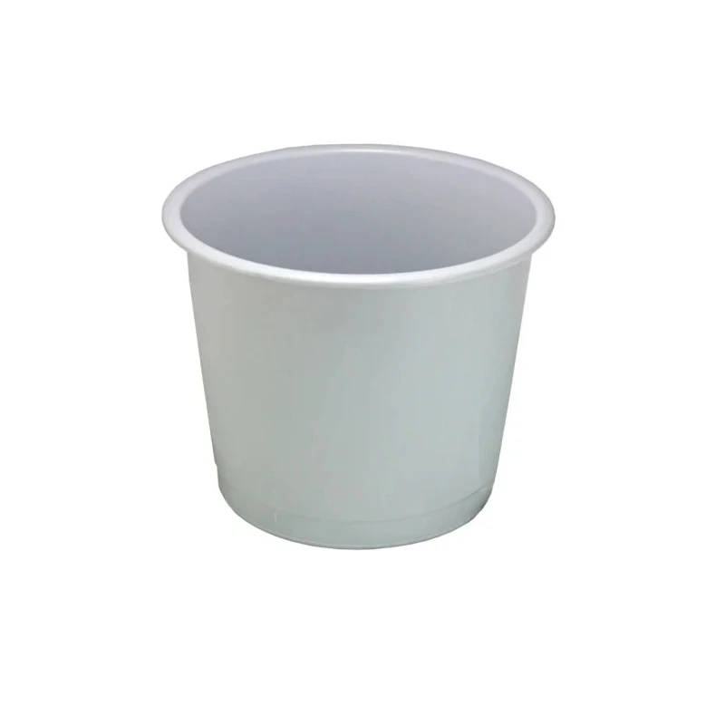 Deflecto Grey Plastic Round Waste Bin 14L Capacity CP025YTGRY