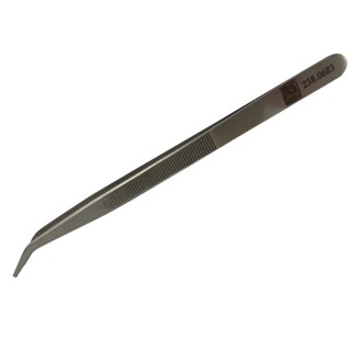 RS PRO Low Carbon Austenitic Steel Curved Tweezer 160mm 238-0683