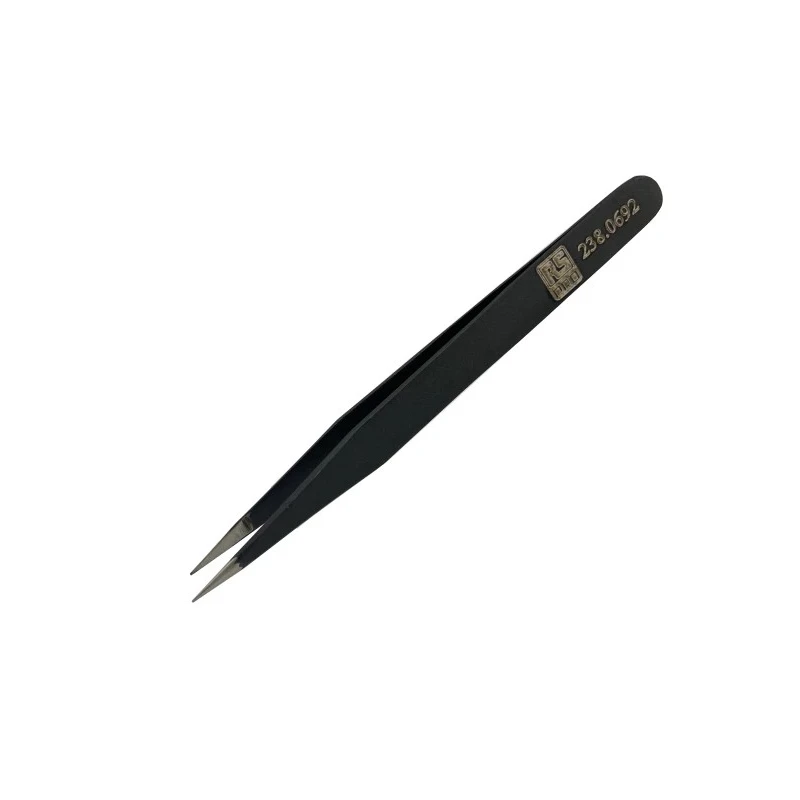 RS PRO Low Carbon Austenitic Steel Fine ESD Safe Tweezer 110mm 238-0692