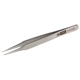 RS PRO 120mm Low Carbon Austenitic Steel Pointed, Straight Tweezer 238-0691