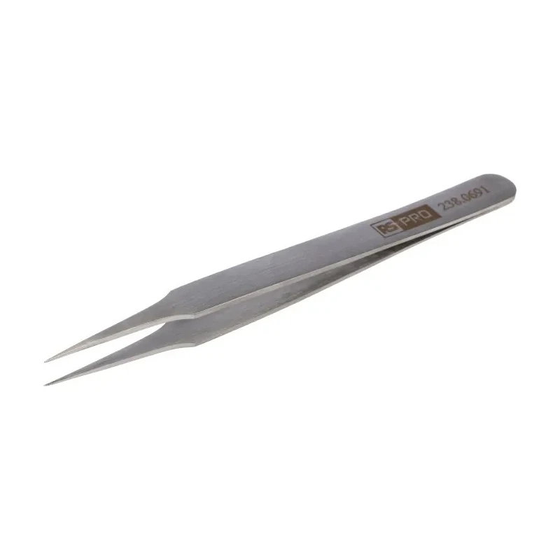 RS PRO 120mm Low Carbon Austenitic Steel Pointed, Straight Tweezer 238-0691