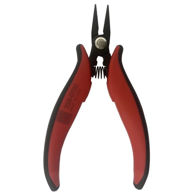 RS PRO Flat Nose Plier Serrated, Insulated Handles, Carbon Steel, Chrome Finish, 146 mm Overall Length, 19 mm Jaw 238-0750