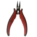 RS PRO Flat Nose Plier Carbon Steel Chrome Finish Insulated Handle 146mm Length 12mm Jaw 238-0752