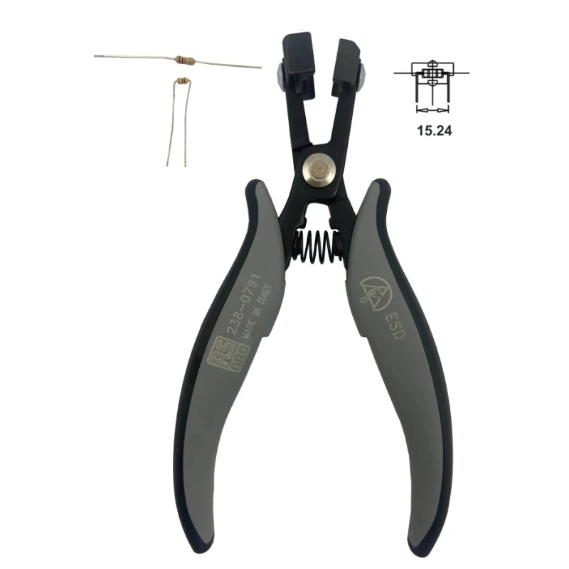 RS PRO 1-Piece Serrated Forming Plier Carbon Steel Chrome Finish Insulated Handle ESD Safe 150mm Overall, 32mm Jaw 238-0791