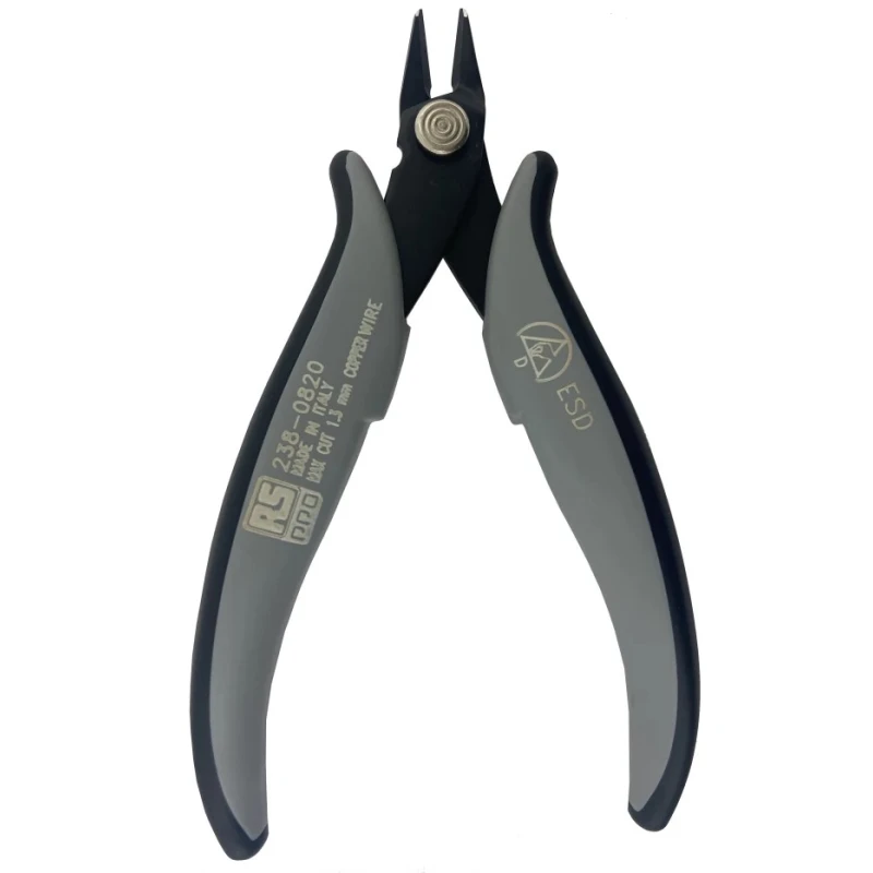 RS PRO ESD Safe Flush Side cutter Carbon Steel Blade, 138mm Overall Length, 5 kg Cutting Force 238-0820