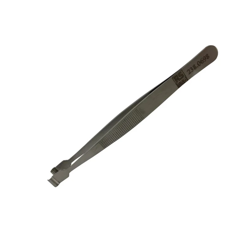 RS PRO 120mm Low Carbon Austenitic Steel Rounded Tweezer 238-0698