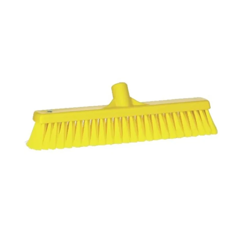 Vikan Broom Yellow Broom with Polypropylene Bristles for Dry Areas 31786