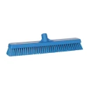 Vikan Blue Broom with Polypropylene Bristles Hard Washing Brush for Wall and Floors 70623