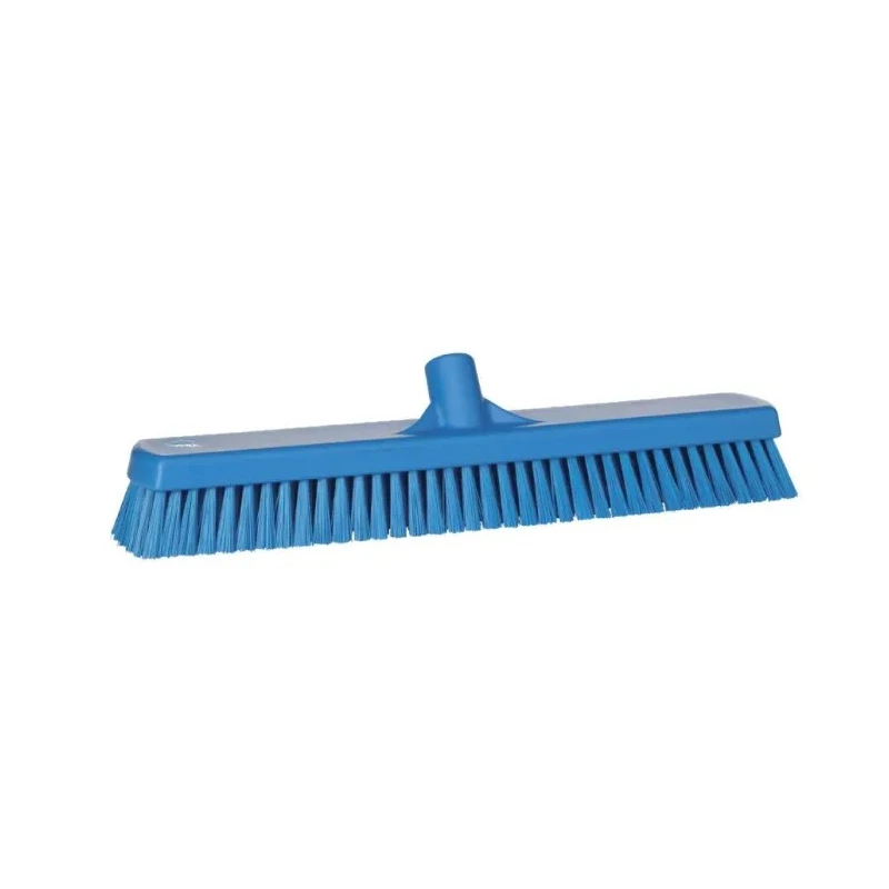 Vikan Blue Broom with Polypropylene Bristles Hard Washing Brush for Wall and Floors 70623