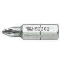 Facom Screwdriver Bit for Pozidriv Screws PZ1 Size, 5/16-7.94 mm Drive Manual, 32 mm Overall Length ED.201