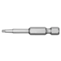 Facom Square Drive Screwdriver Bit 6.35 mm Drive Size, 76.2 mm Size, 50 mm Overall Length ECAR.603