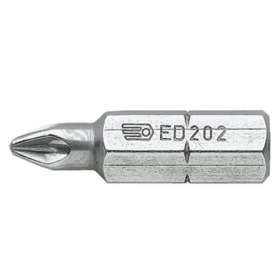 Facom Screwdriver Bit Pozidriv Drive, 7.94 mm Tip, 32 mm Overall Length ED.202